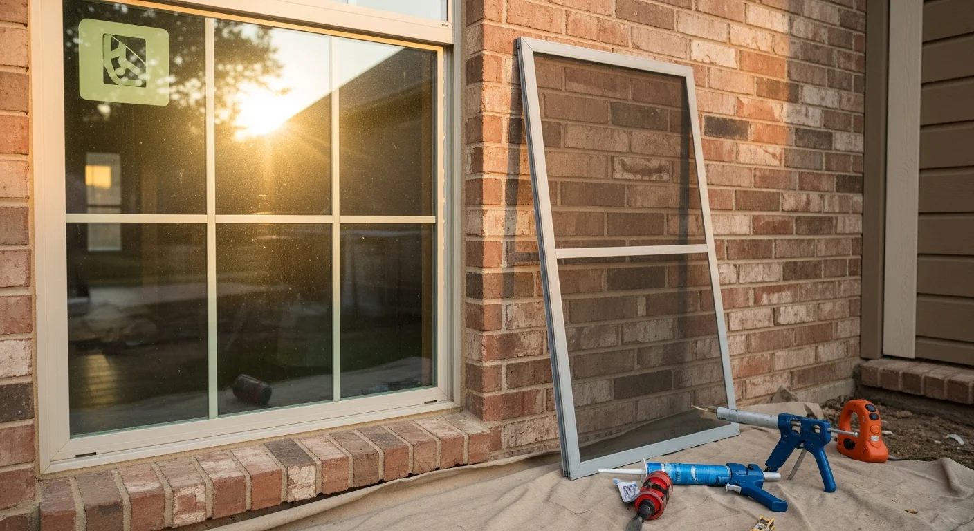 New window installation on residential home in Fort Worth